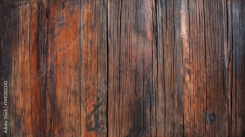 Obraz na płótnie Close-up view of rustic wooden planks displaying rich textures and warm tones in natural light w salonie