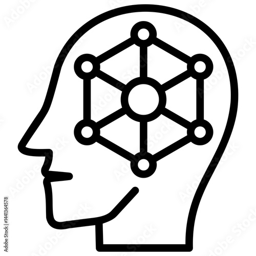 Neural Connectivity Outline Icon