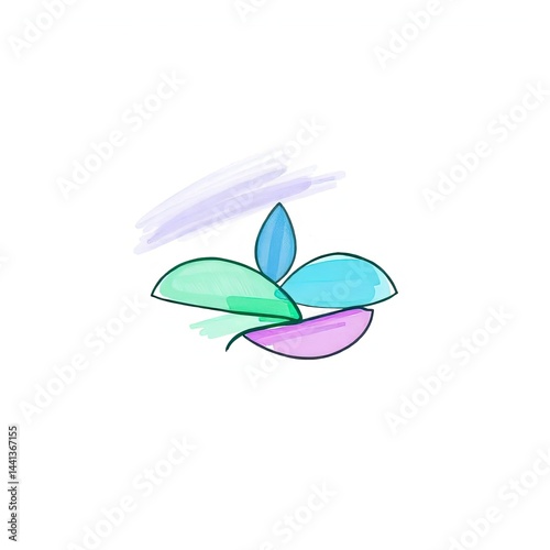 Abstract logo. Minimalistic logo design. Creative logo. Beautiful and simple element.