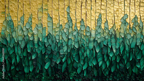 Abstract green gold gradient texture
