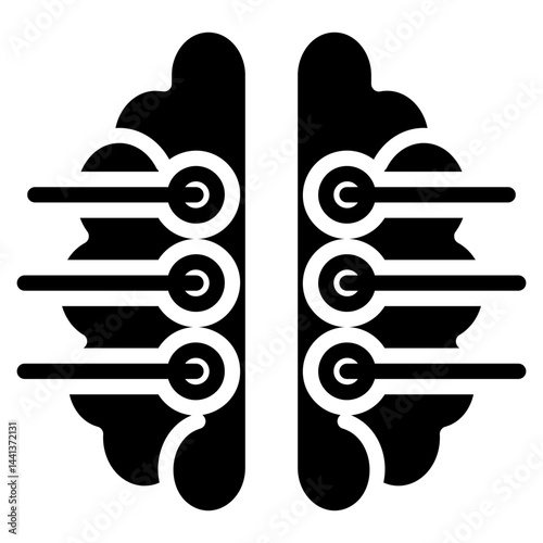 Cortical Stimulation Glyph Icon