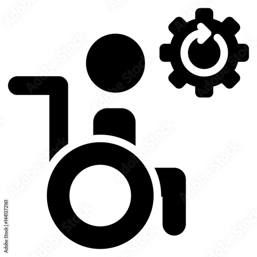 Neurorehabilitation Glyph Icon