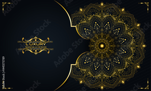 Traditional golden ornament mandala design | In the Heart of Stillness Lies Form: An Artistic Mandala Representation of Peace, Balance, and the Eternal Patterns That Unite All Life