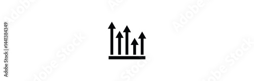 business graph icon. Graphs vector icon. growing up graph vector illustration,