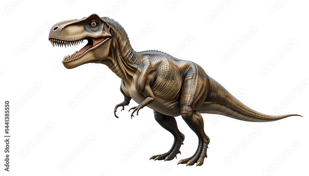 Fototapeta premium tyrannosaurus rex t rex on white background