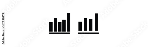 business graph icon. Graphs vector icon. growing up graph vector illustration,