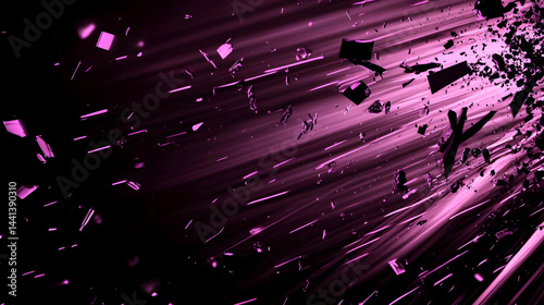 Dark purple swirling abstract energy