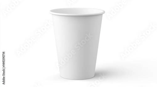 Wallpaper Mural Empty white disposable paper cup (3) Torontodigital.ca