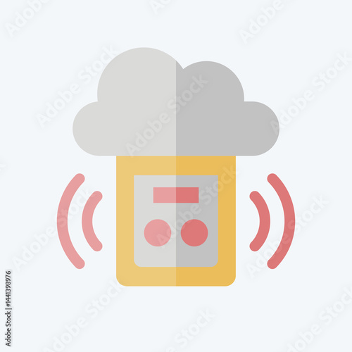 Icon Carbon Monoxide Detector. related to Home Security symbol. flat style