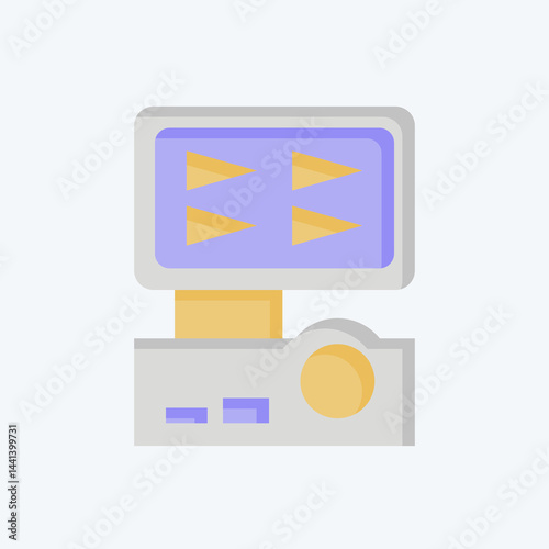 Icon Digital Video Recorder. related to Home Security symbol. flat style