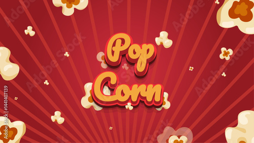 Cartoon movie pop corn burst popcorn snack
