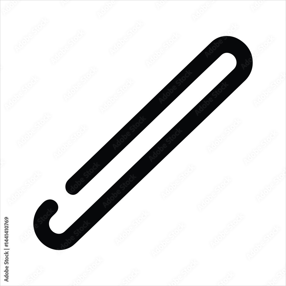 Obraz premium Paper Clip Icon Flat Graphic Design