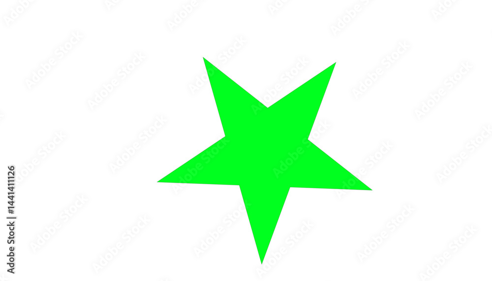Obraz premium Purple star icon on white background.