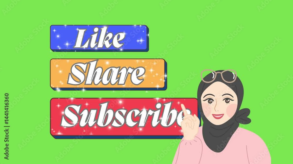 Like Share and Subscribe channel short intro.