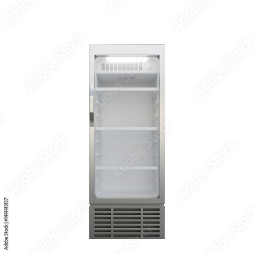 Small Size Showcase Display Cooler Front View Open Door