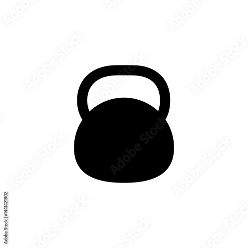 kettlebell icon Vector flat, black simple illustration for web and app..eps