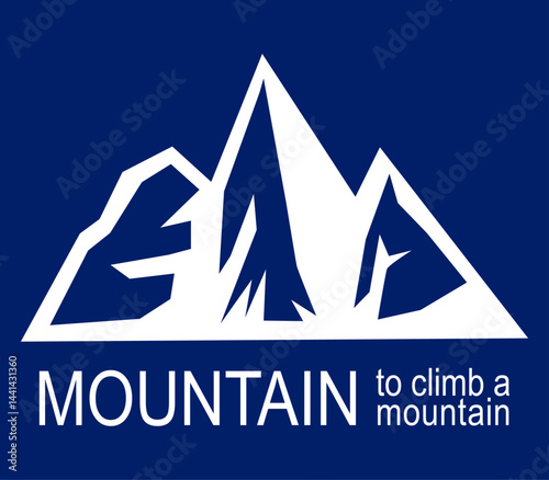 mountain logo and icon vector illustration