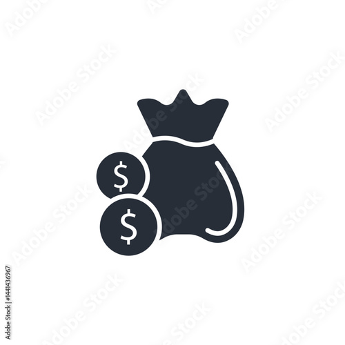 budgets icon. vector.Editable stroke.linear style sign for use web design,logo.Symbol illustration.