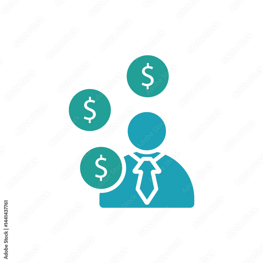 financial advisor icon. vector.Editable stroke.linear style sign for use web design,logo.Symbol illustration. financial advisor icon. vector.Editable stroke.linear style sign for use web design,logo.Symbol illustration.