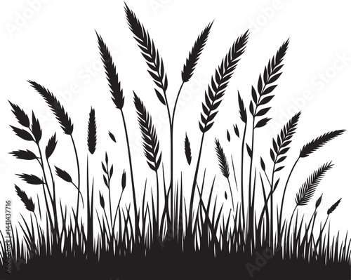 "Wild Grass Silhouette – Rustic Nature Vector Design"

"Wheat Field Vector – Farm Grass Silhouette Illustration"

"Tall Grass Silhouette Clipart – Natural Plant Element"
