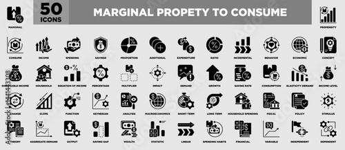 Marginal Property To Consume Iconset Glyph Black