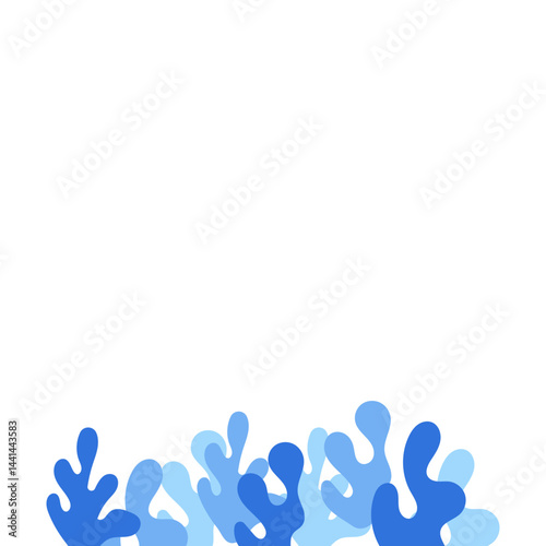 Winter Abstract Footer Leaves