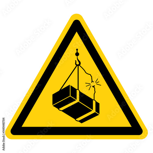 Overhead Load Symbol Sign,Vector Illustration, Isolated On White Background Label. EPS10