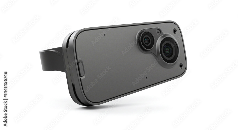 Fototapeta premium Exploring the features of the innovative dual lens camera for photography needs