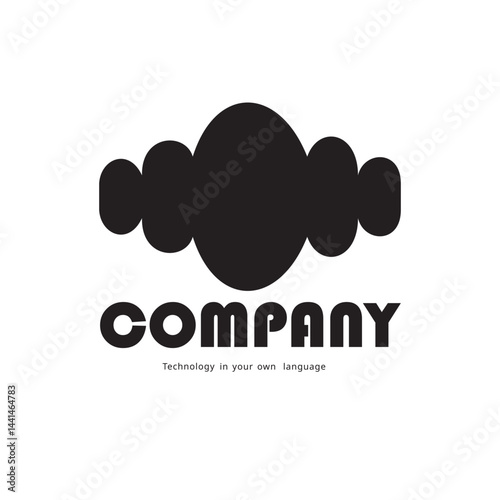 Logo design- Real estate company logo featuring a house design with vector-style icons and architecture elements