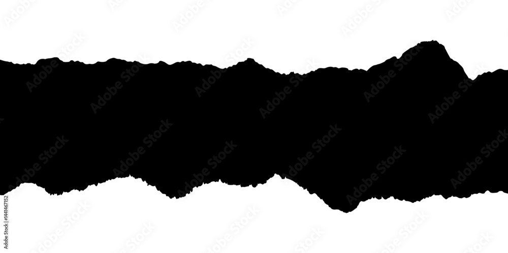 Ripped paper edge file for backgrounds, black backgrounds. Black paint brush. Grunge texture stroke line . Ripped paper edge file for backgrounds, black backgrounds. Black paint brush. Grunge texture stroke line .