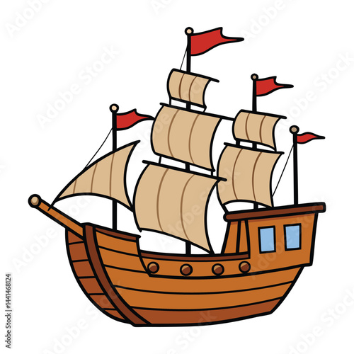 A pilgrims' ship carried religious travelers seeking spiritual freedom, often overcrowded, enduring harsh sea voyages to reach new lands for worship.