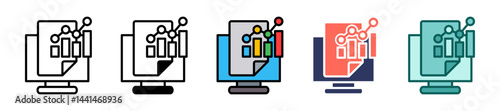 Financial Report multiple icon