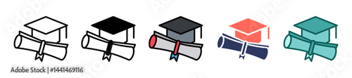 Diploma multiple icon