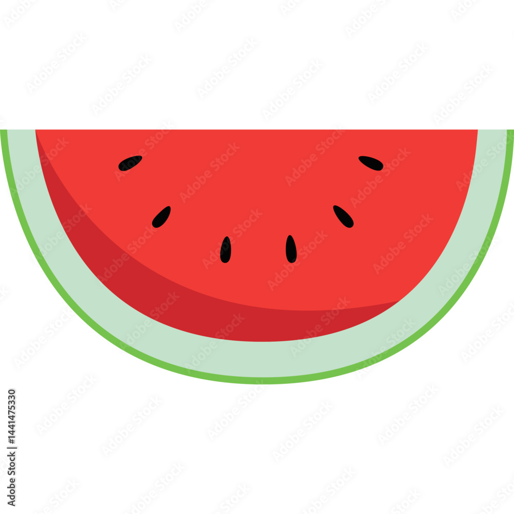 Watermelon Slice Illustration Watermelon Slice Illustration