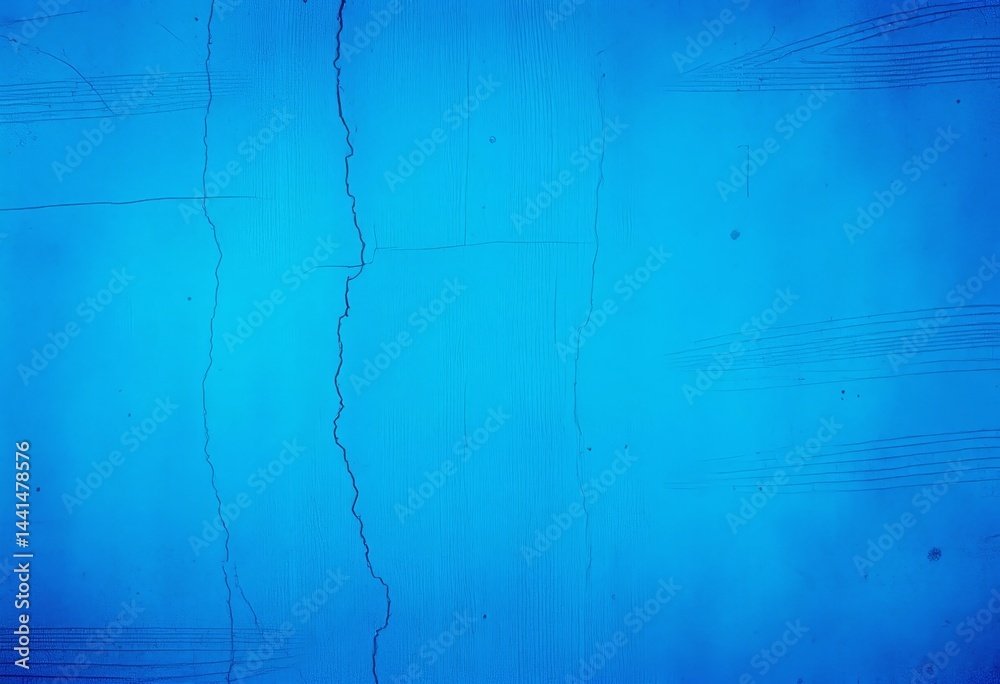 Fototapeta premium Rough, textured blue concrete wall background, vintage, shade
