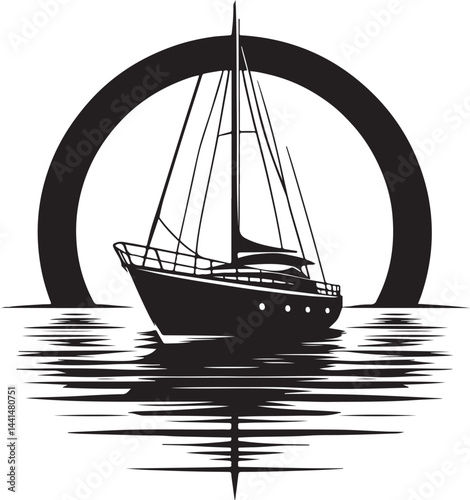 "Fishing Boat Silhouette – Nautical Vector Design for Marine Art"

"Vintage Trawler Boat Logo – Ocean Fishing Vessel Clipart"

"Sea Boat Silhouette in Circle – Maritime Emblem Vector"