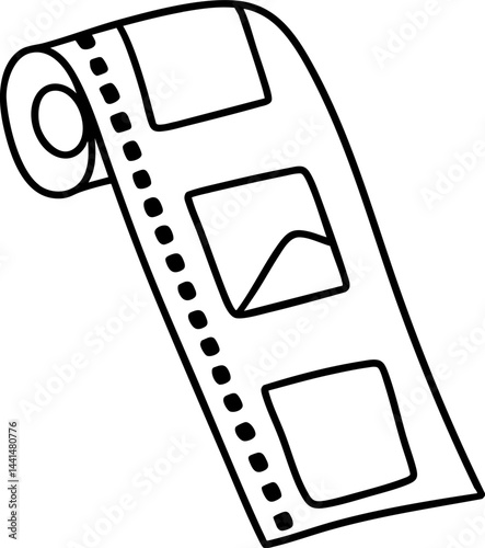 film strip icon featuring images that captures memories and moments, perfect for creative projects and storytelling