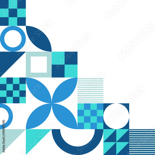 Mosaic Geometric Corner