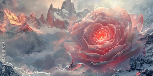 Elegant rose flower