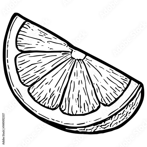 orange wedge slice