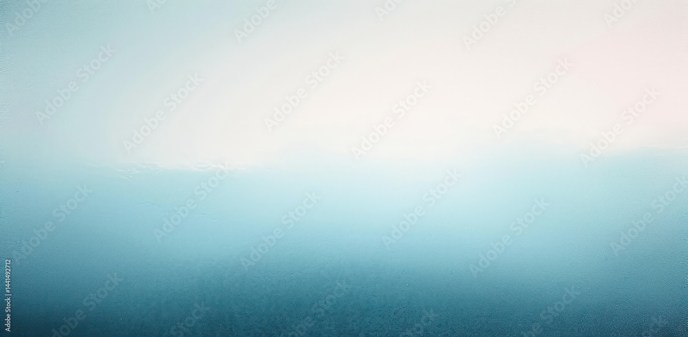 Fototapeta premium Soft gradient background with smooth transition from light teal to darker blue evoking calm and serene atmosphere