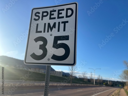 35 MPH Speed Limit Sign