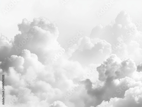 Obraz na płótnie Ethereal cloudscape with soft textures and gentle light creating a serene atmosphere in the sky w salonie