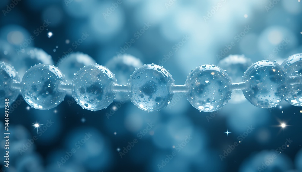 Intricate Molecular Structure Depicting Scientific Innovation and Water Molecule Linkage Intricate Molecular Structure Depicting Scientific Innovation and Water Molecule Linkage