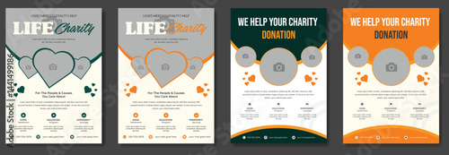 Community Service Event Flyer, Nonprofit Volunteer Opportunity Flyer, Creative Fundraiser Event Poster, Charity Concert Event Flyer Design, Save Children Fundraising Campaign Flyer, Disaster Relief