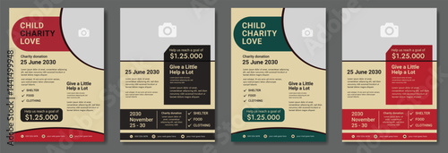 Charity Event Flyer Template, Nonprofit Organization Donation Poster, Fundraising Campaign Flyer Design, Editable Charity Event Promotion Flyer, Charity Fundraiser Event Flyer Template
