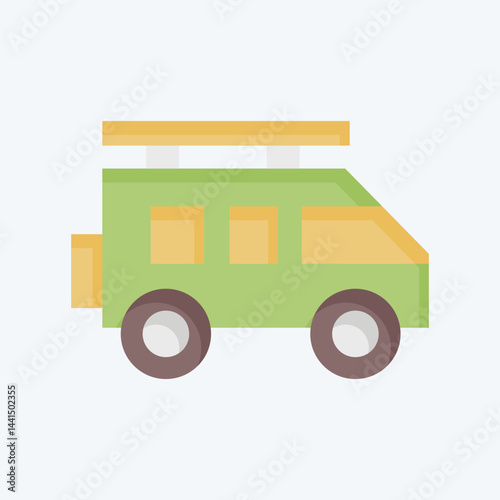Icon Suv. related to Transport symbol. flat style. design editable