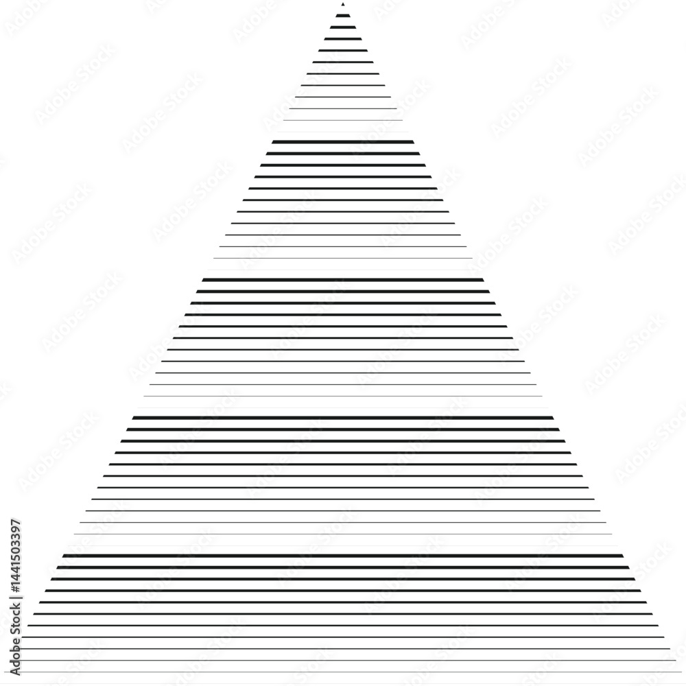 simple abstract black colour thik to thin triangle line pattern with white background. simple abstract black colour thik to thin triangle line pattern with white background.