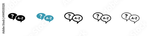 Terminology icon vector simple design