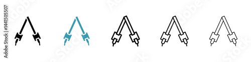 Shoulder strap icon vector simple design
